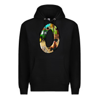 Black farm life alphabet numbers 0 Premium Hoodie - BundleAndBundleShop