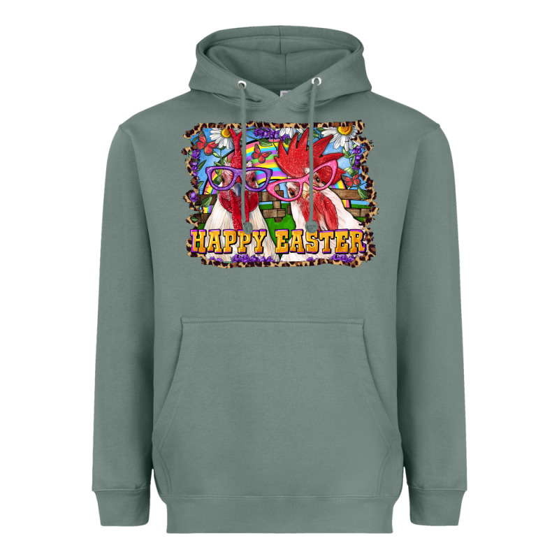 Happy Easter Roosters Heavyweight Hoodie by RanaPortraitStore | Teevron