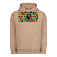 Pigment Burro western coop animals rooster sunflowers cowhide wooden serape glitter Urban Hoodie - Artiststas