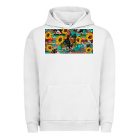 Pigment Lunar Rock western coop animals rooster sunflowers cowhide wooden serape glitter Urban Hoodie - Artiststas