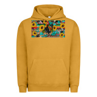 Pigment Peanut Butter western coop animals rooster sunflowers cowhide wooden serape glitter Urban Hoodie - Artiststas