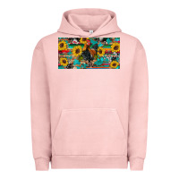 Pigment Salmon western coop animals rooster sunflowers cowhide wooden serape glitter Urban Hoodie - Artiststas
