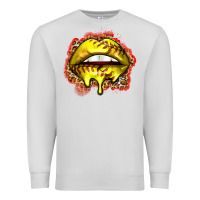 Dove Grey softball lips Premium Sweatshirt - Zillion Design Studio