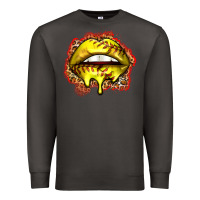 Smoke softball lips Premium Sweatshirt - Zillion Design Studio
