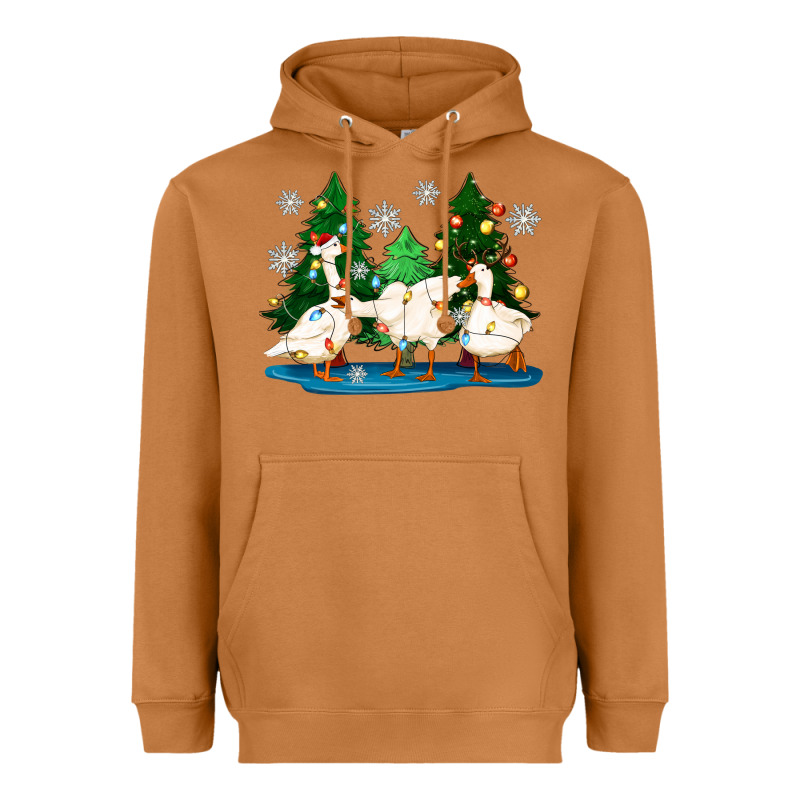 Christmas Duck Heavyweight Hoodie by Zillion Design Studio | Teevron