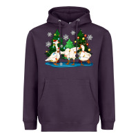 Plum christmas duck Heavyweight Hoodie - Zillion Design Studio