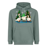 Sage christmas duck Heavyweight Hoodie - Zillion Design Studio