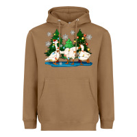 Toasted Coconut christmas duck Heavyweight Hoodie - Zillion Design Studio