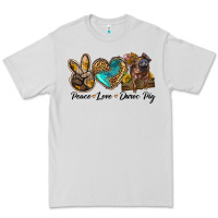 Dove Grey peace love duroc pig Premium Tee - LillyAllenDesigns