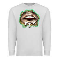 Dove Grey soccer lips Premium Sweatshirt - Zillion Design Studio