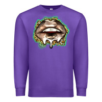 Purple soccer lips Premium Sweatshirt - Zillion Design Studio