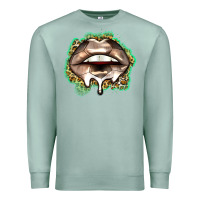 Seafoam soccer lips Premium Sweatshirt - Zillion Design Studio