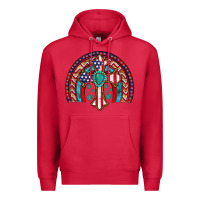 Cardinal gemstone cross american flag turquoise rainbow Premium Hoodie - Artiststas
