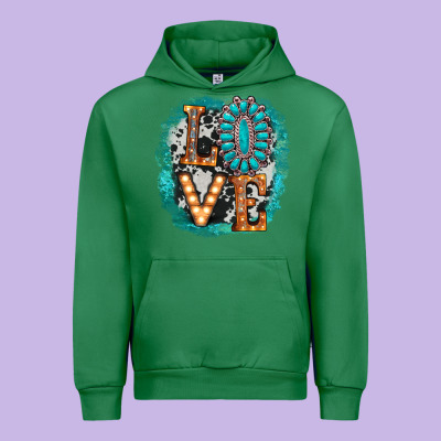 Love Western Urban Hoodie Designed By Adodesignshop