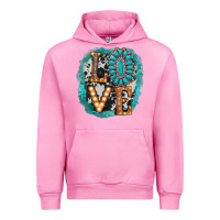 Fuchsia Pink love western Urban Hoodie - AdoDesignShop