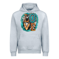 Heather Grey love western Urban Hoodie - AdoDesignShop
