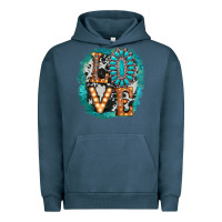 Pigment Midnight Navy love western Urban Hoodie - AdoDesignShop