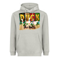Moon Dust christmas duck the halls Heavyweight Hoodie - Zillion Design Studio