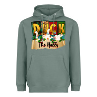 Sage christmas duck the halls Heavyweight Hoodie - Zillion Design Studio