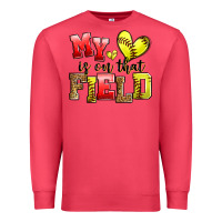 Cardinal my heart is on that field softball Premium Sweatshirt - Zillion Design Studio