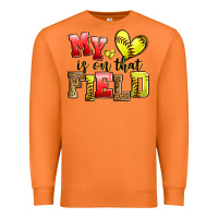 Carrot my heart is on that field softball Premium Sweatshirt - Zillion Design Studio