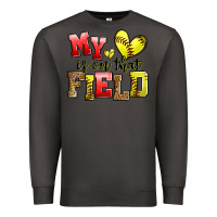 Smoke my heart is on that field softball Premium Sweatshirt - Zillion Design Studio