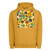 Pigment Peanut Butter leopard pumpkin cactus sunflower seamless Urban Hoodie - AdoDesignShop