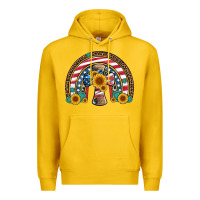 Lemon cross american flag cowhide  leopard gemstone rainbow Premium Hoodie - Artiststas