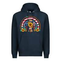 Navy cross american flag cowhide  leopard gemstone rainbow Premium Hoodie - Artiststas