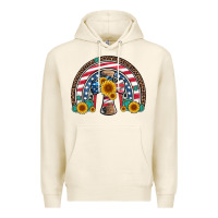 Tofu cross american flag cowhide  leopard gemstone rainbow Premium Hoodie - Artiststas