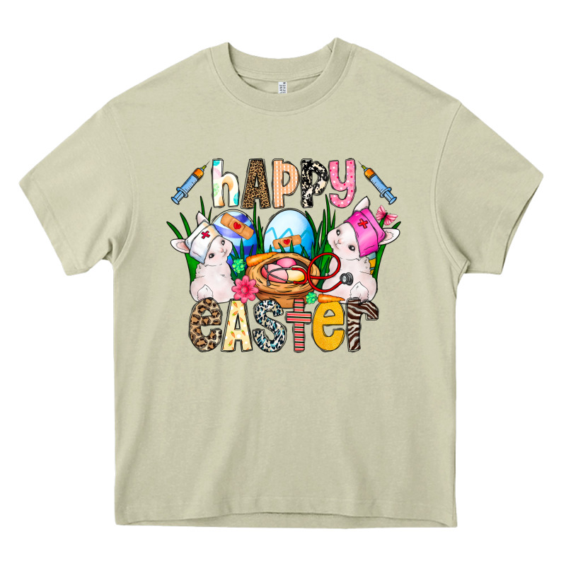 Happy Easter Heavy Core Tee by CowhideDigitalArt | Teevron