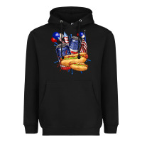 Hotdog With Beers Billie Wilder Heavyweight Hoodie | Teevron