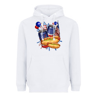 White hotdog with beers billie wilder Heavyweight Hoodie - texasbilliewilder