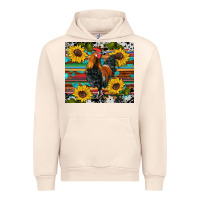 Sandshell western coop animals rooster sunflowers cowhide wooden serape glitter Urban Hoodie - Artiststas