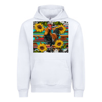 White western coop animals rooster sunflowers cowhide wooden serape glitter Urban Hoodie - Artiststas