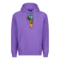 Purple farm life alphabet numbers 1 Premium Hoodie - BundleAndBundleShop