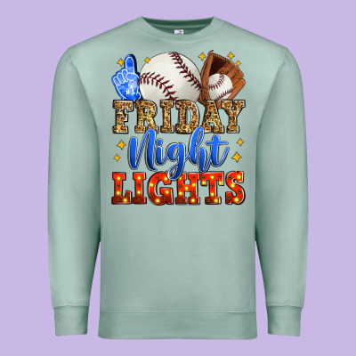 Friday Night Lights Baseball Premium Sweatshirt Designed By Zillion Design Studio