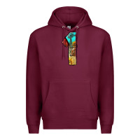 Burgundy farm life alphabet numbers 1 Premium Hoodie - BundleAndBundleShop