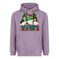 Lavender merry christmas duck Heavyweight Hoodie - Zillion Design Studio