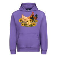 Tulip western coop animals farm chicken chick rooster sunflowers Urban Hoodie - Artiststas