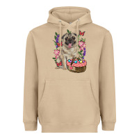 Mushroom easter pug Heavyweight Hoodie - RanaPortraitStore