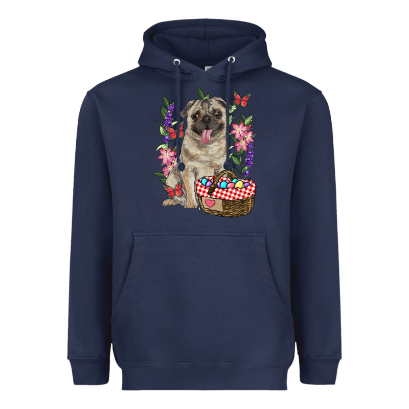 Easter Pug Heavyweight Hoodie by RanaPortraitStore | Teevron