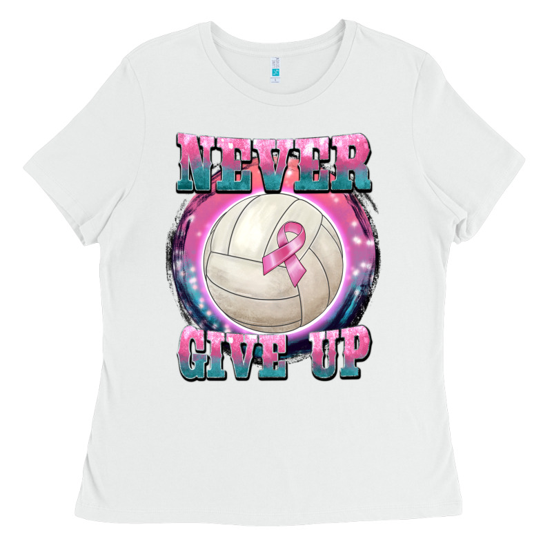 Never Give Up Ladies Tee by BarkalooDesign | Teevron