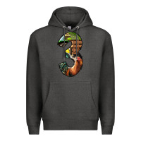 Charcoal Heather farm life alphabet numbers 3 Premium Hoodie - BundleAndBundleShop