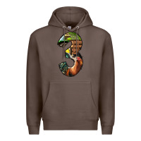 Coffee farm life alphabet numbers 3 Premium Hoodie - BundleAndBundleShop