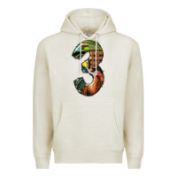 Oatmeal Heather farm life alphabet numbers 3 Premium Hoodie - BundleAndBundleShop