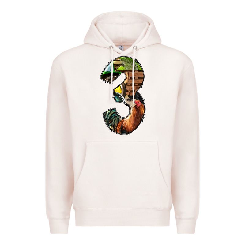 Farm Life Alphabet Numbers 3 Premium Hoodie by BundleAndBundleShop | Teevron
