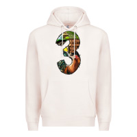 Pale Pink farm life alphabet numbers 3 Premium Hoodie - BundleAndBundleShop
