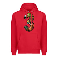 Red farm life alphabet numbers 3 Premium Hoodie - BundleAndBundleShop
