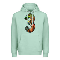 Seafoam farm life alphabet numbers 3 Premium Hoodie - BundleAndBundleShop